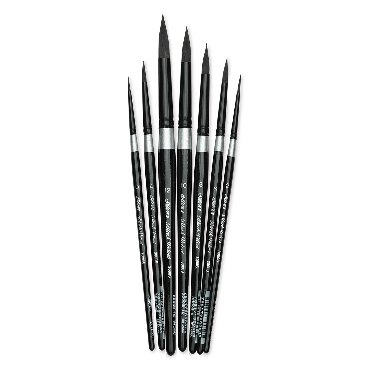 Silver Brush Black Velvet Watercolor Brush Set - Must Have Rounds